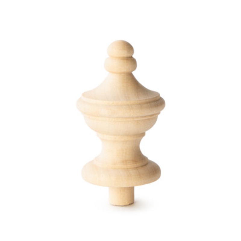 3-1/4 Wood Finial