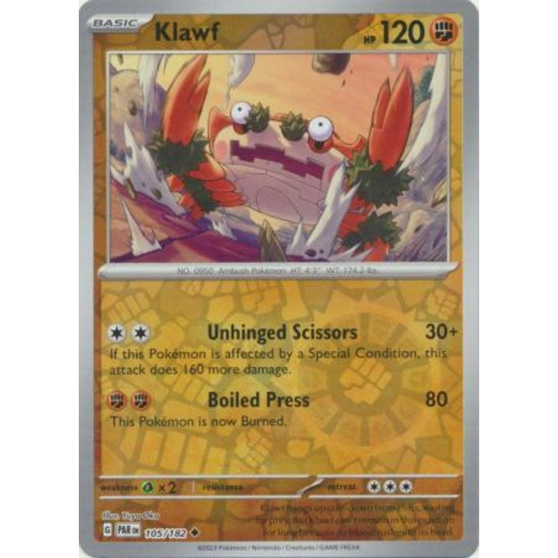 SV Paradox Rift 105/182 Klawf (Reverse Holo)