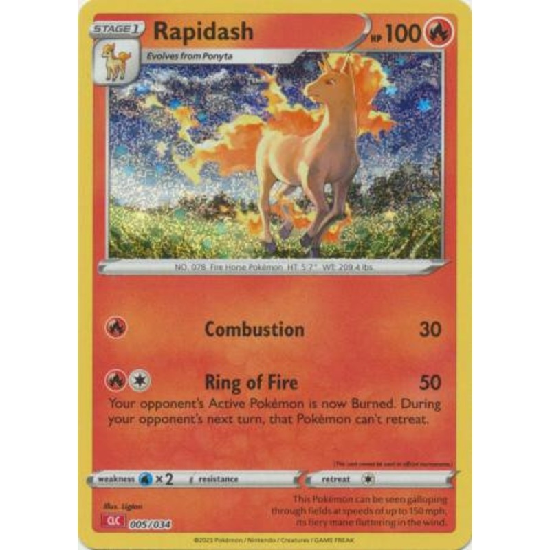 TCG Classic Collection: Charizard Deck 005/034 Rapidash (Holo)