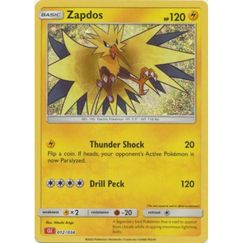 TCG Classic Collection: Charizard Deck 012/034 Zapdos (Holo)