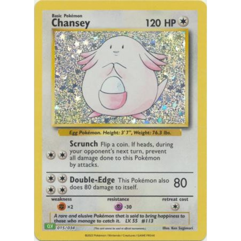 TCG Classic Collection: Venusaur Deck 015/034 Chansey (Holo)