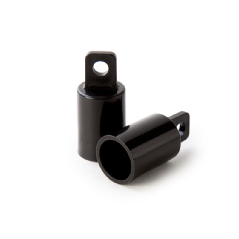 1/2 Plastic Dowel End Cap, Black