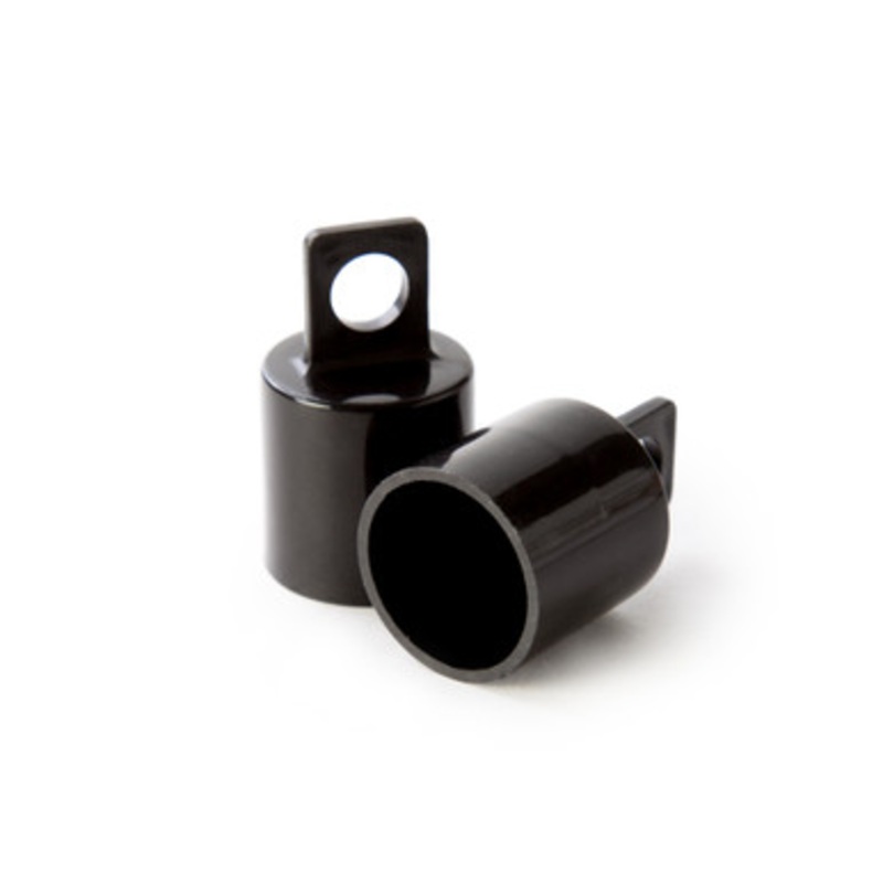 3/4 Plastic Dowel End Cap, Black