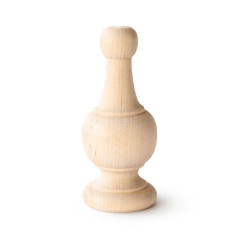 4-1/2 Wood Finial