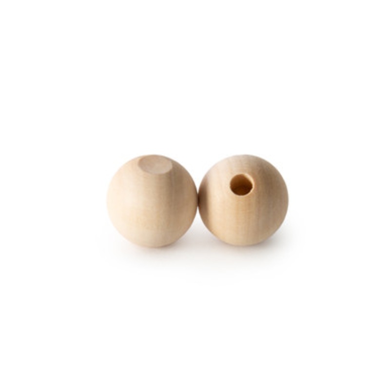 1 Wood Ball Dowel Cap, 1/4 Hole