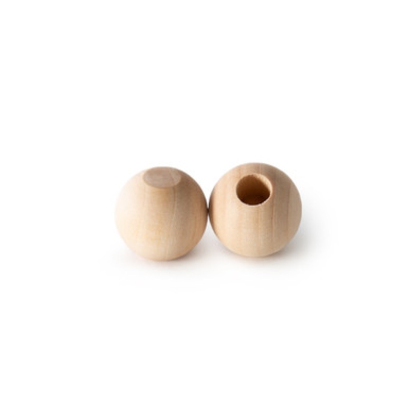 1 Wood Ball Dowel Cap, 3/8 Hole