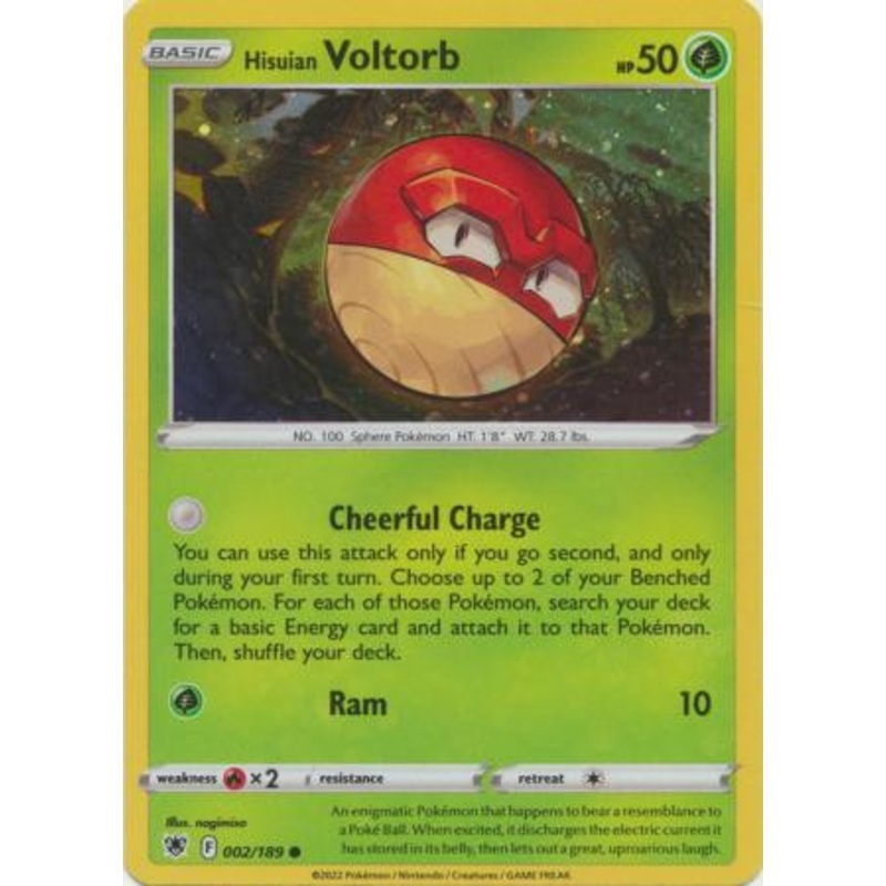 Astral Radiance 002/189 Hisuian Voltorb (Cosmo Holo)
