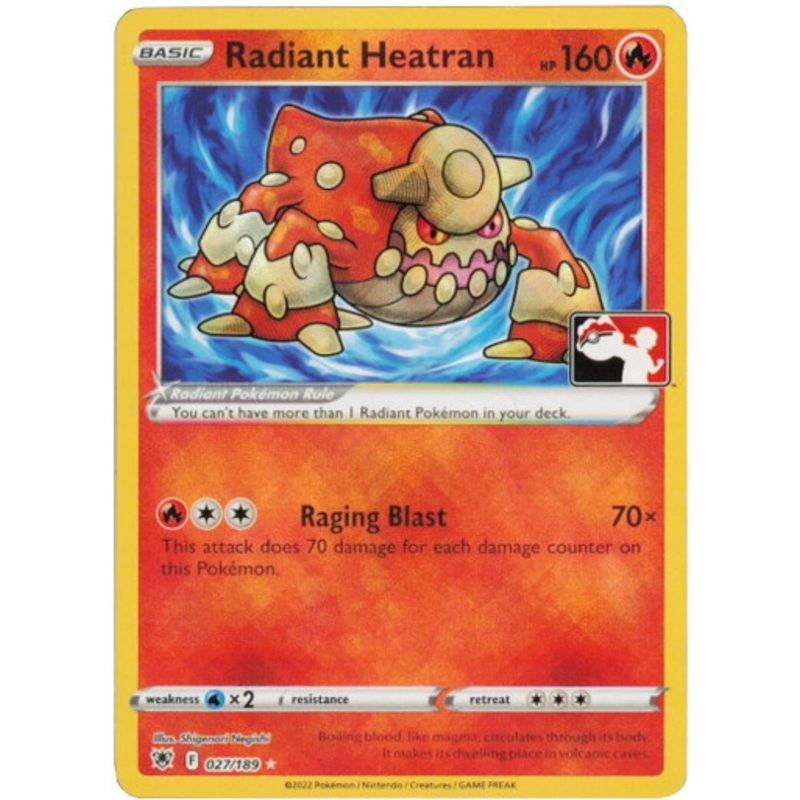 Astral Radiance 027/189 Radiant Heatran (Prize Pack League Promo)