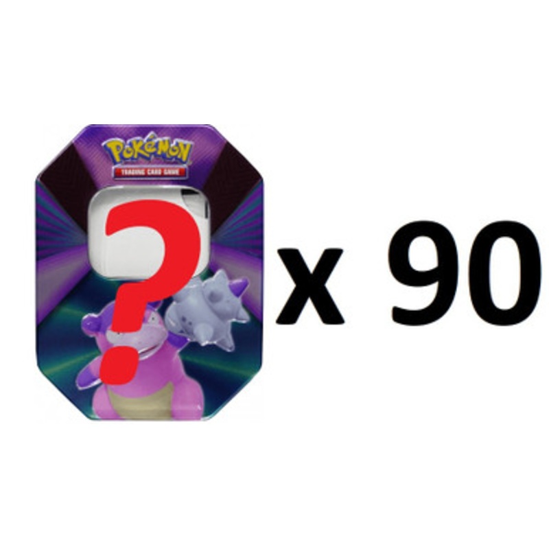90 x EMPTY Random Pokemon Standard Tin
