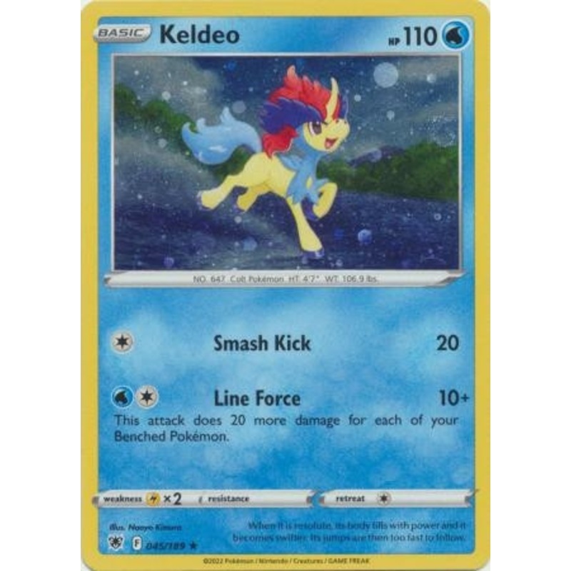 Astral Radiance 045/189 Keldeo (Cosmo Holo)