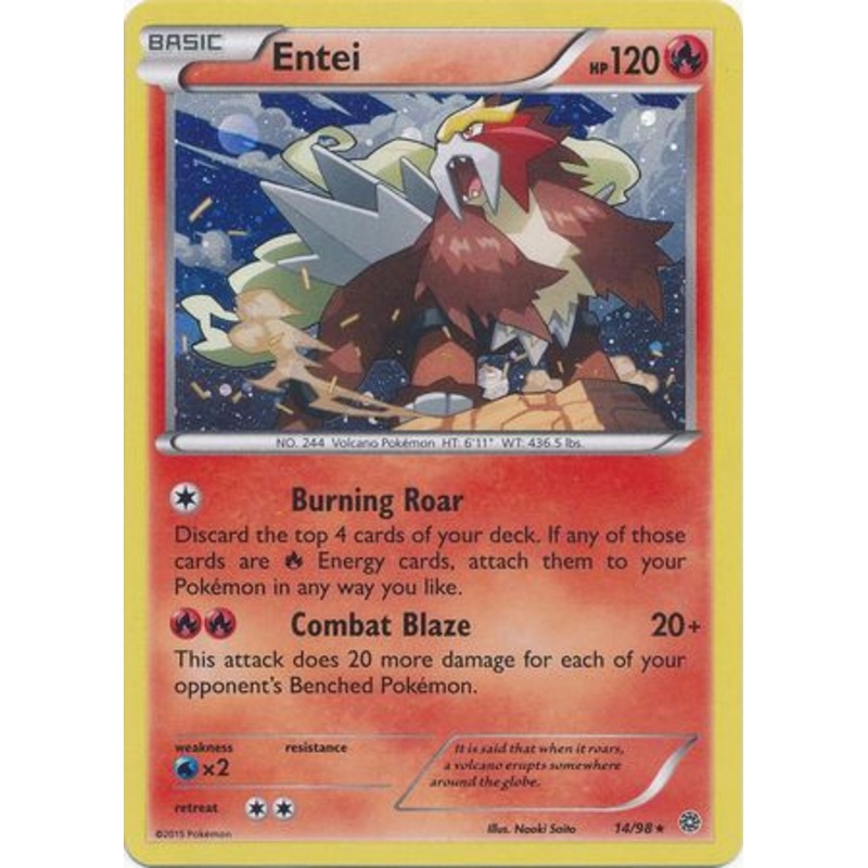 XY Ancient Origins 014/98 Entei (Cosmo Holo)