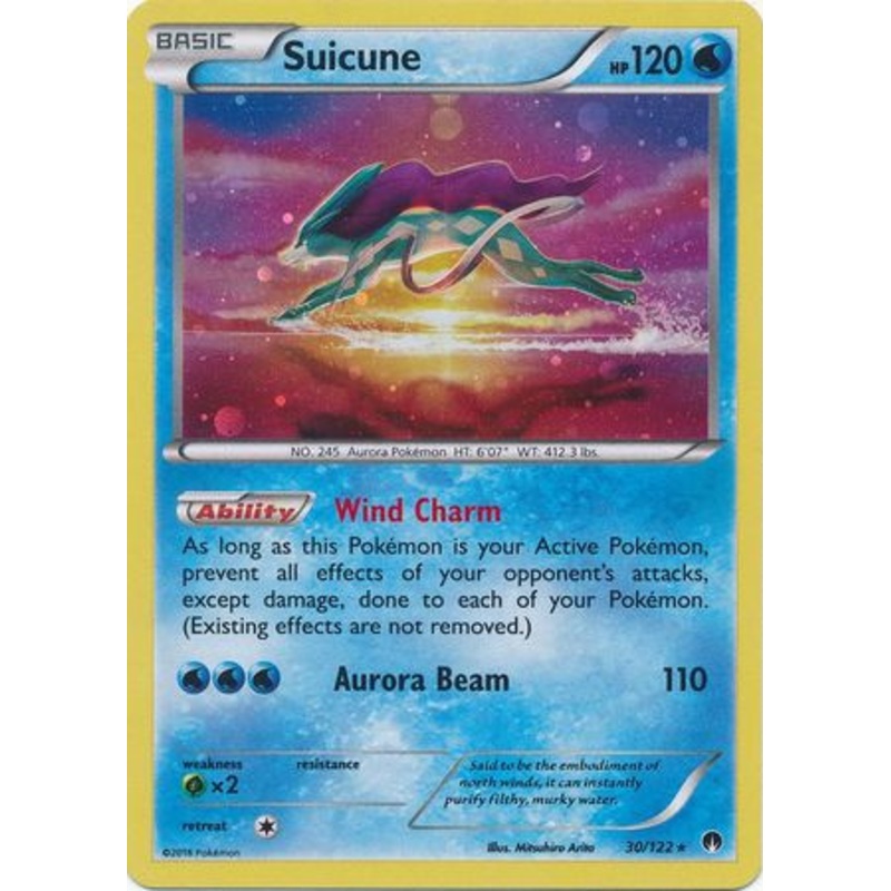 XY BREAKpoint 30/122 Suicune (Cosmo Holo)