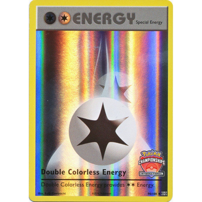 XY Evolutions 090/108 Double Colorless Energy (League Promo International)