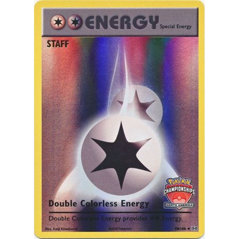 XY Evolutions 090/108 Double Colorless Energy (League Promo North America STAFF)
