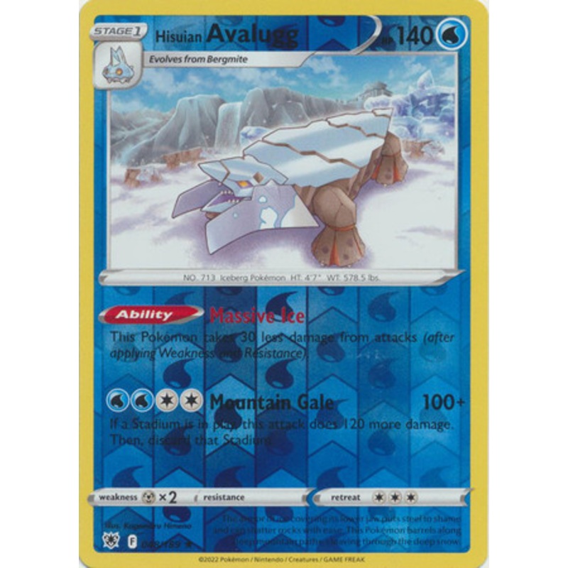 Astral Radiance 048/189 Hisuian Avalugg (Reverse Holo)