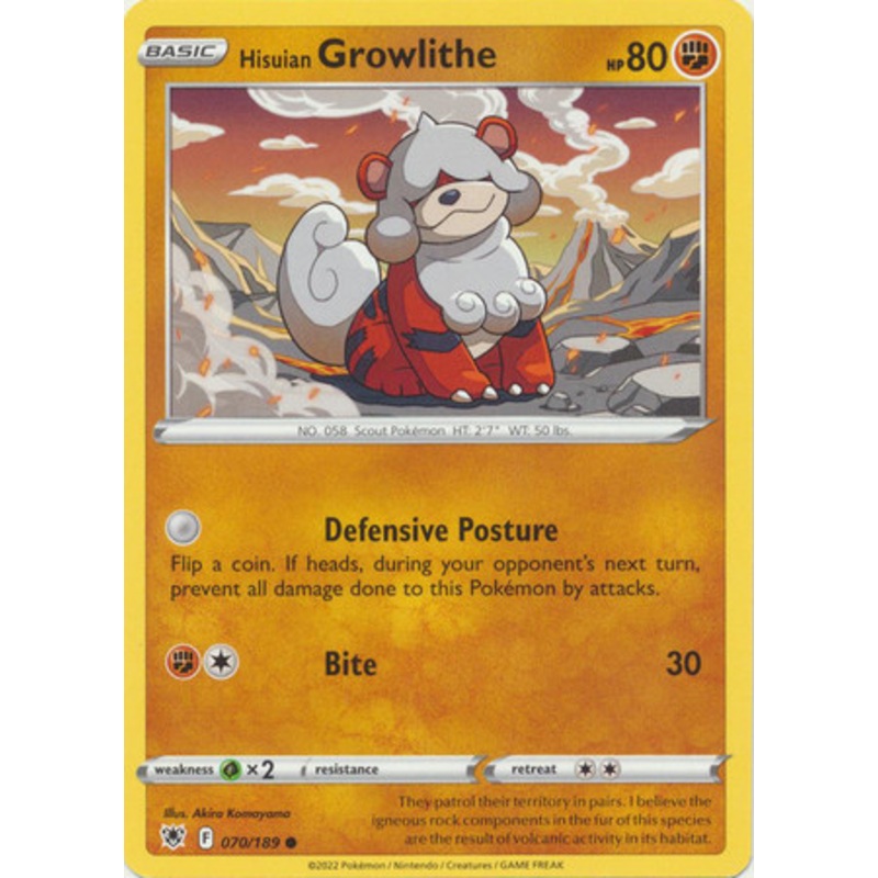 Astral Radiance 070/189 Hisuian Growlithe (Non-Holo)