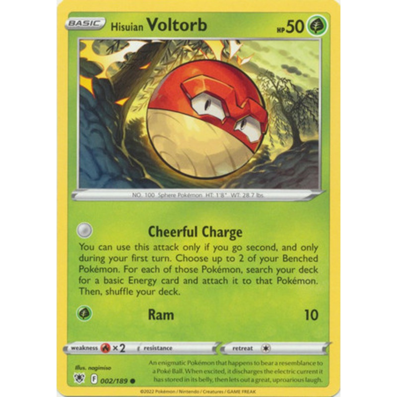 Astral Radiance 002/189 Hisuian Voltorb (Non-Holo)