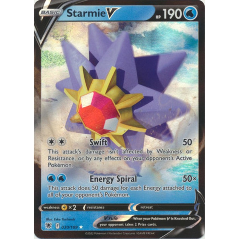 Astral Radiance 030/189 Starmie V (Half Art)
