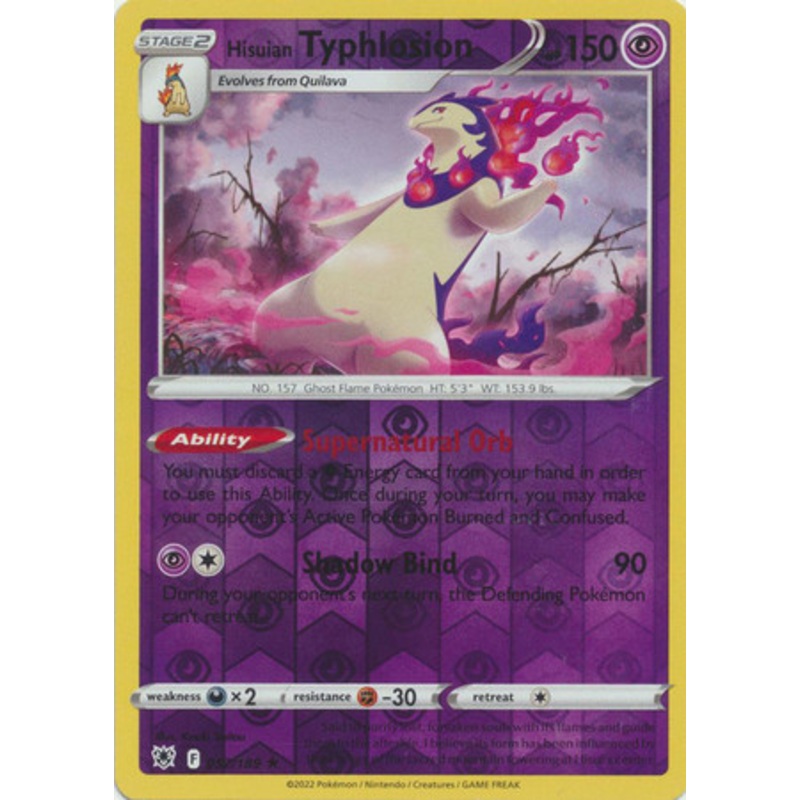 Astral Radiance 052/189 Hisuian Typhlosion (Reverse Holo)