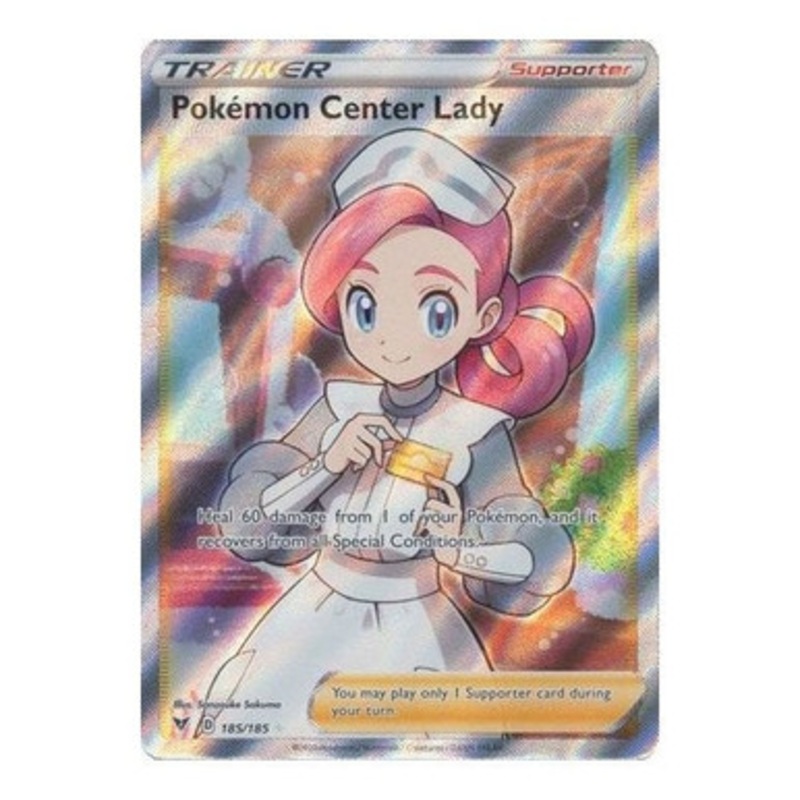 Vivid Voltage 185/185 Pokemon Center Lady (Full Art)
