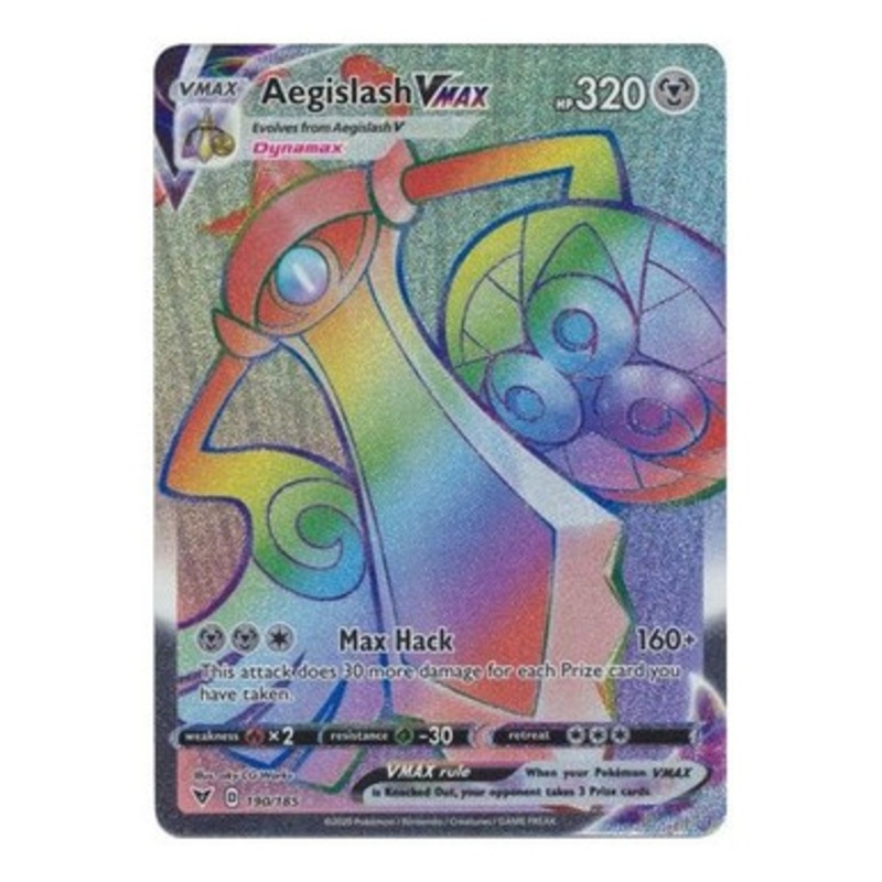 Vivid Voltage 190/185 Aegislash VMAX (Rainbow Rare)