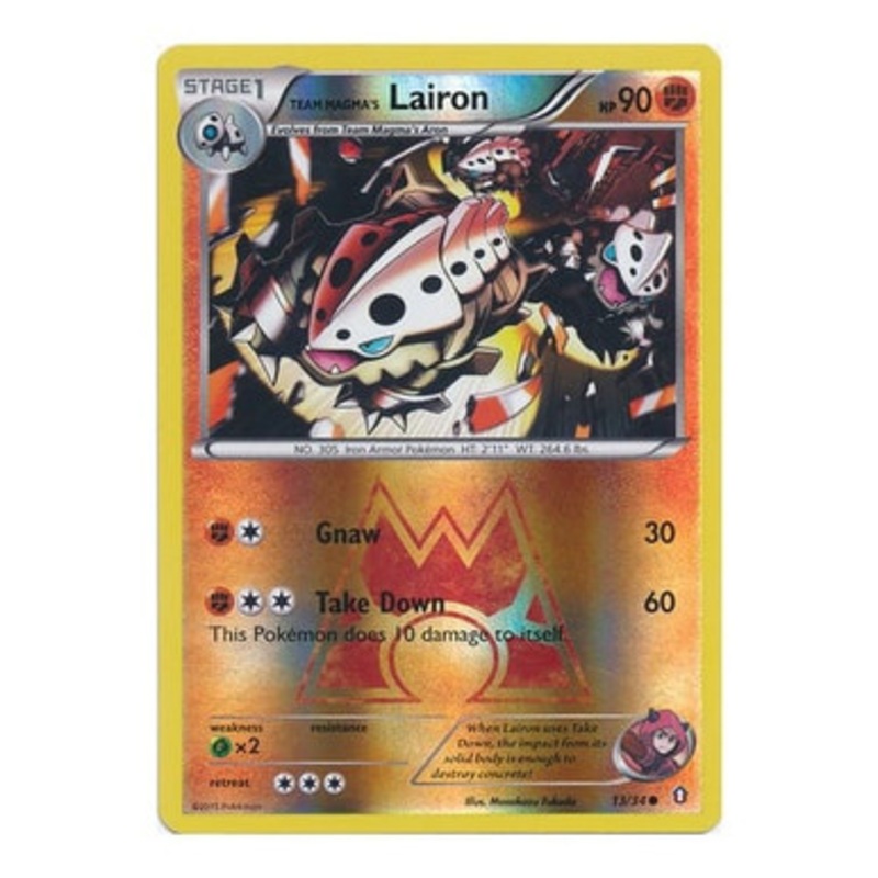 XY Double Crisis 13/34 Team Magma’s Lairon (Reverse Holo)