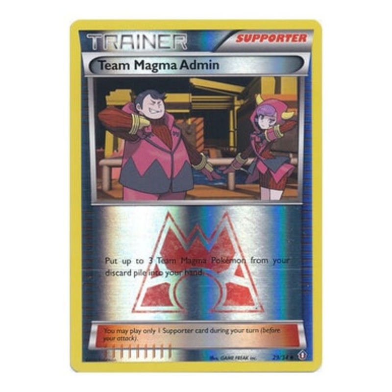 XY Double Crisis 29/34 Team Magma Admin (Reverse Holo)