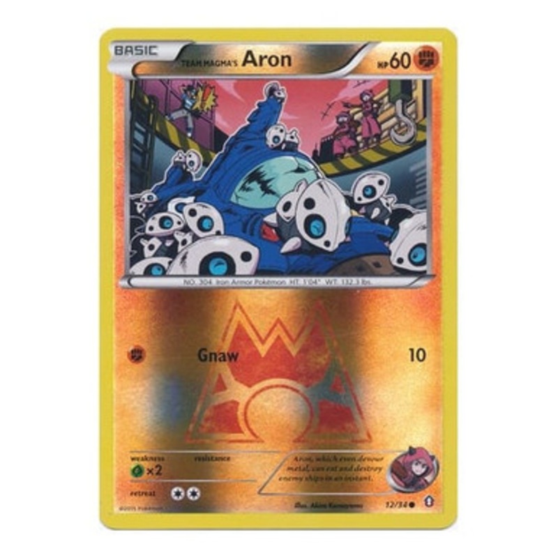 XY Double Crisis 12/34 Team Magma’s Aron (Reverse Holo)