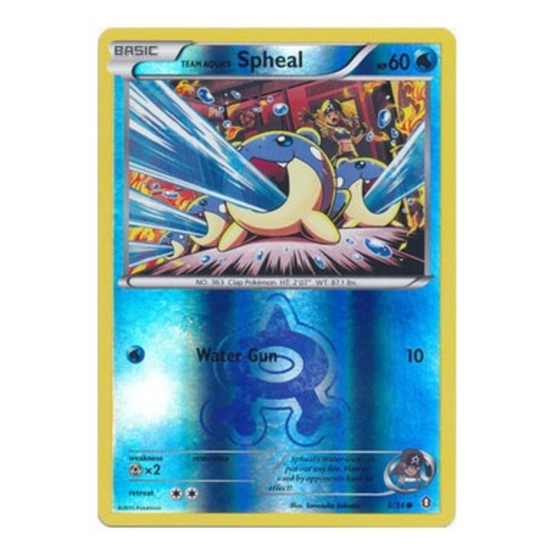 XY Double Crisis 03/34 Team Aqua’s Spheal (Reverse Holo)