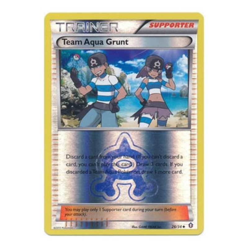 XY Double Crisis 26/34 Team Aqua Grunt (Reverse Holo)