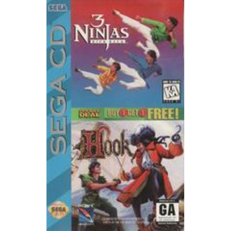 3 Ninjas Kick Back / Hook – Sega CD – Used (Complete)