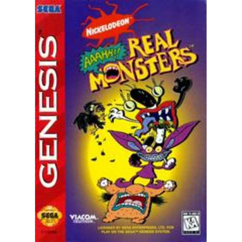 AAAHH Real Monsters [Cardboard Box] – Sega Genesis – Used (Complete)